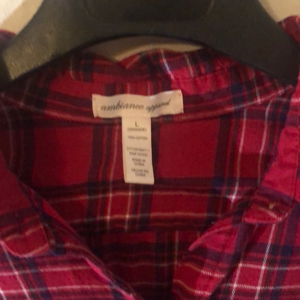 Red and Black Long-Sleeve Flannel - Picture 3 of 9